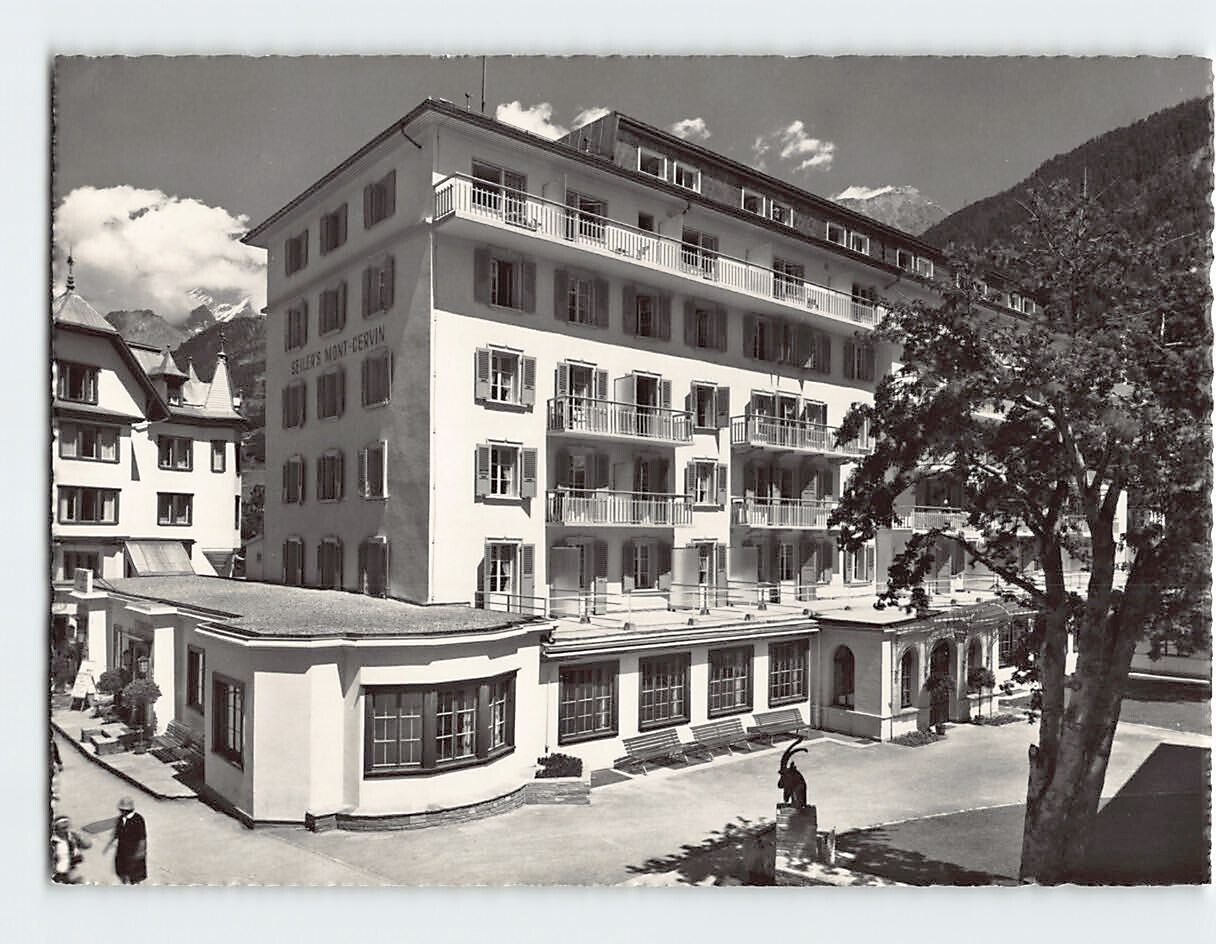 Postcard Mont Cervin Palace Zermatt Switzerland