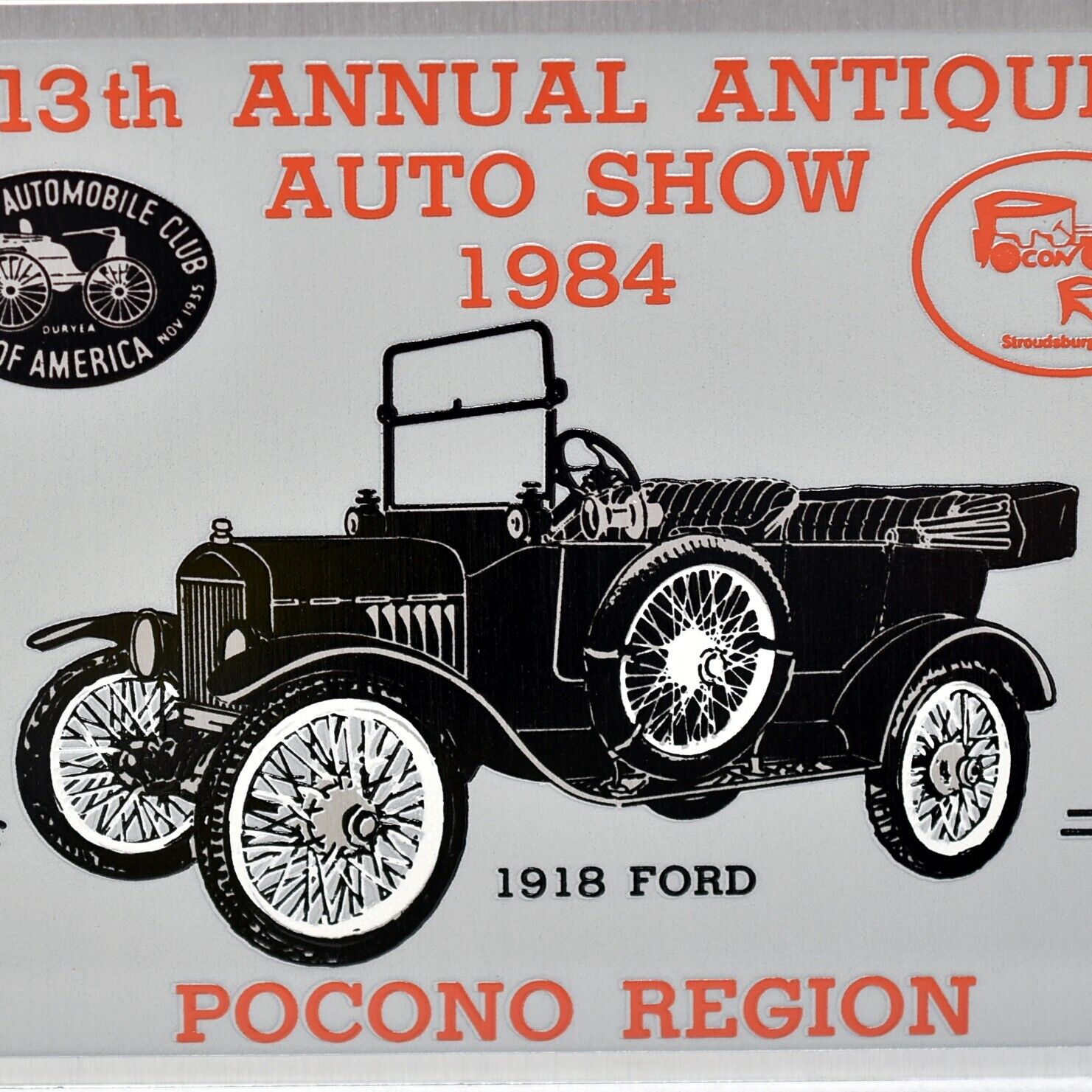 1984 Antique Auto Club Car Show Pocono Region AACA 1918 Ford Stroudsburg PA