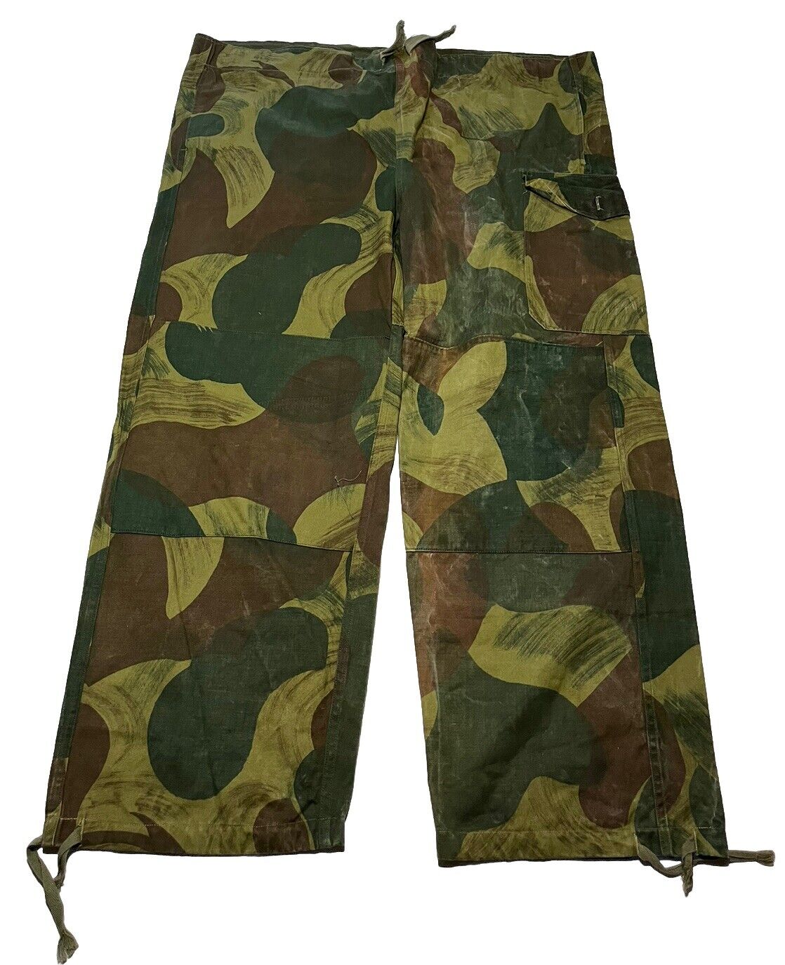 Vintage 50s Belgian Army camouflage Brushstroke Pants Military AO5