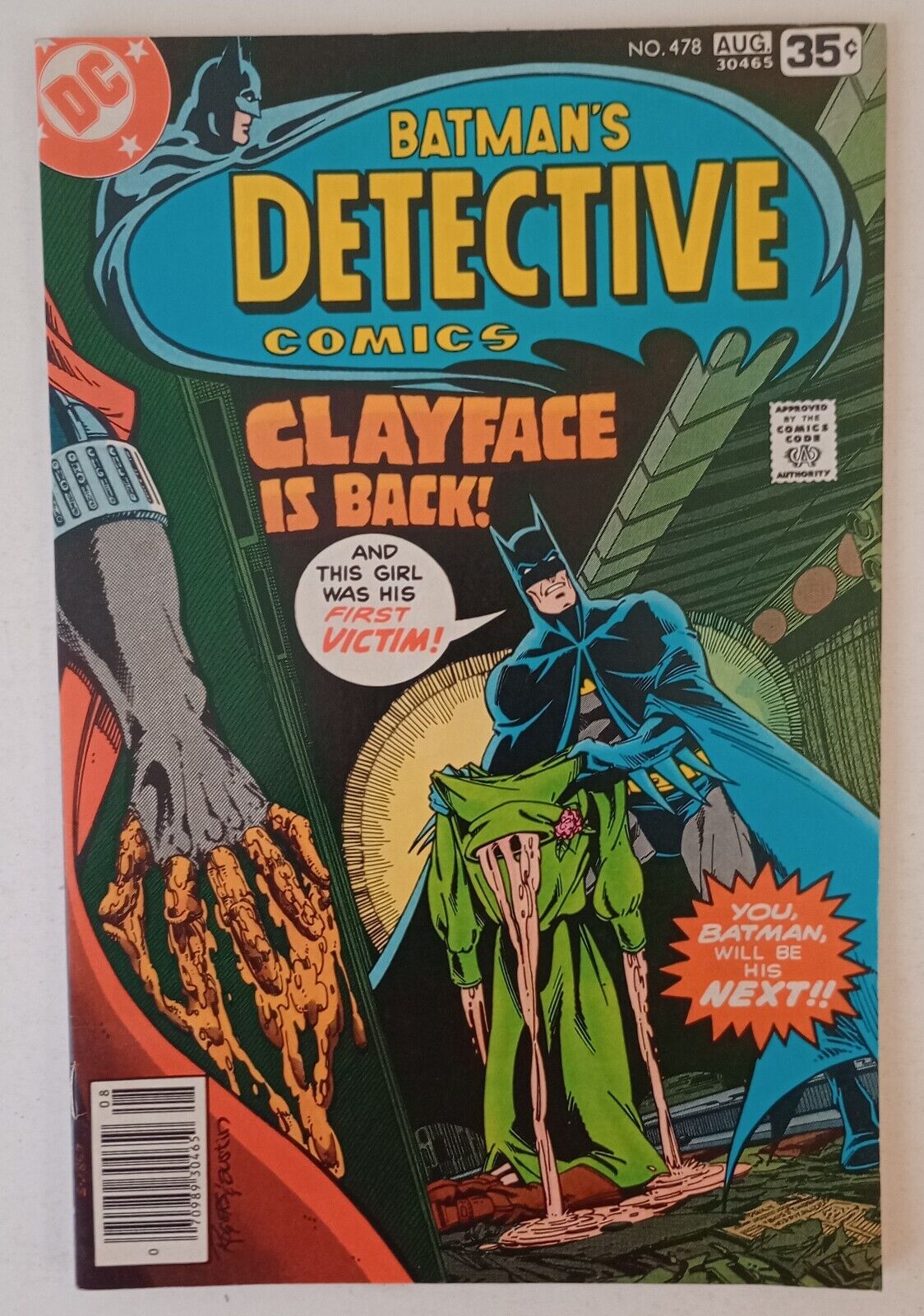Detective Comics #524 (1st Full appearance of Clayface 3) 1977