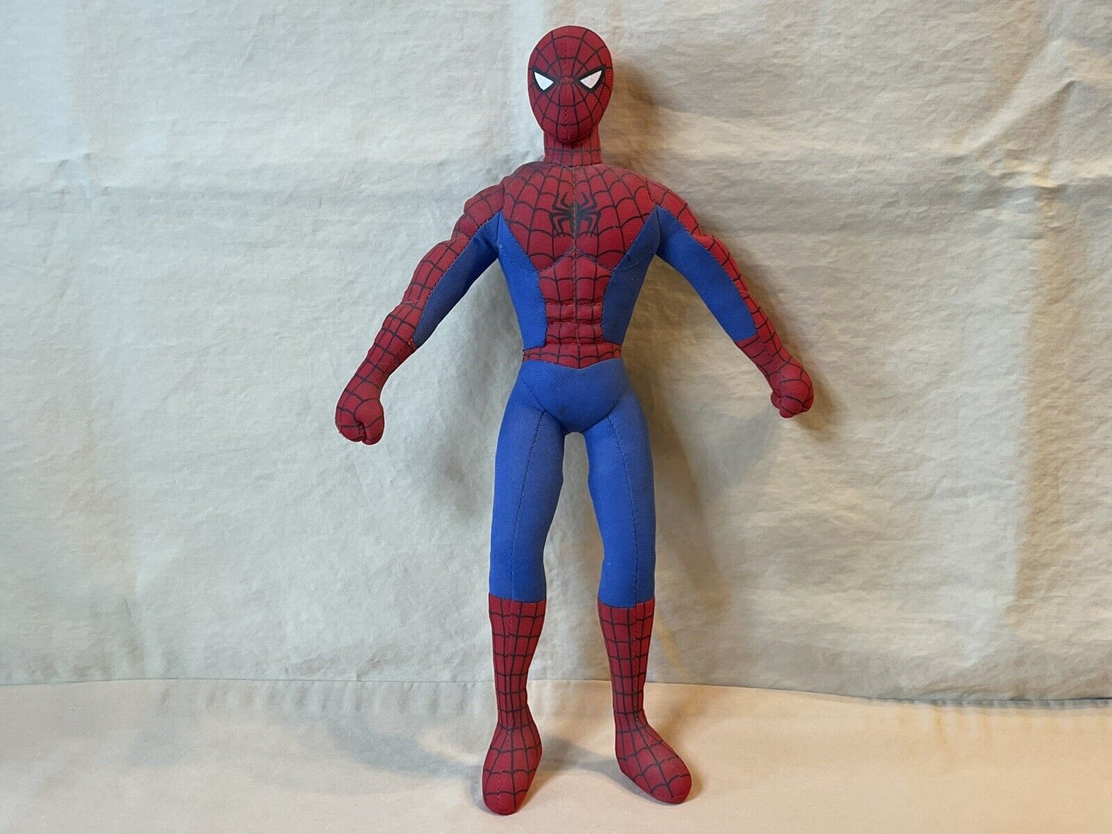 2006 12” Applause Rare Spider-Man Action Plush Doll Poseable Wired Limbs 
