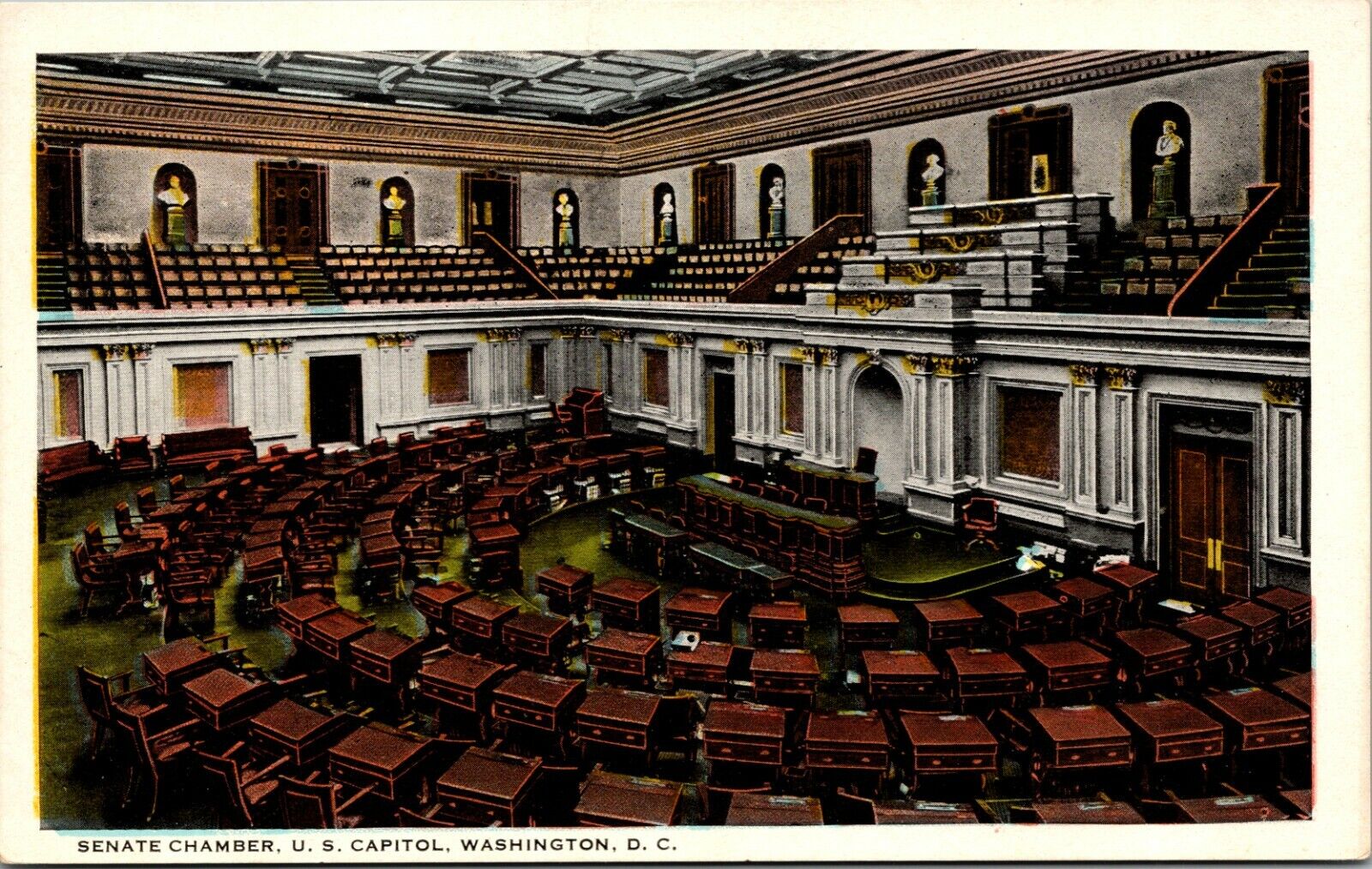 postcard U.S. Capitol Senate Chamber Washington DC
