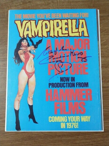 Vampirella #48 Signed by Caroline Munro Auto - Advertisement for Unmade Movie