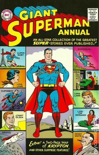 Giant Superman Annual Replica Edition #1 FN 1998 Stock Image