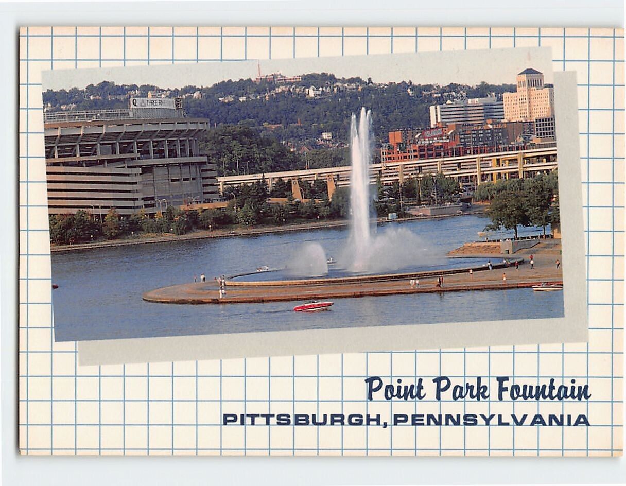 Postcard Point Park Fountain Pittsburgh Pennsylvania USA