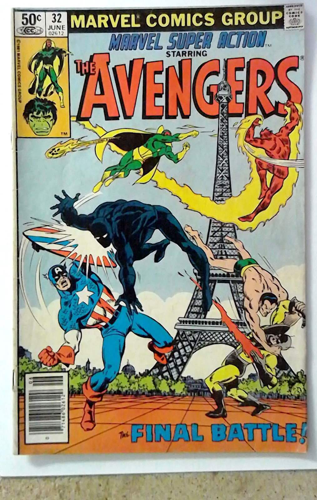 Marvel Super Action #32 Marvel Comics (1981) VG/FN Avengers 1st Print Comic Book
