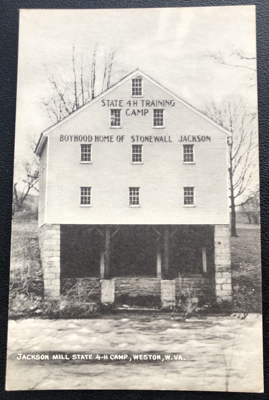 Jackson Mill State 4-H Camp Weston Stonewall Jackson Home WV Postcard HH10