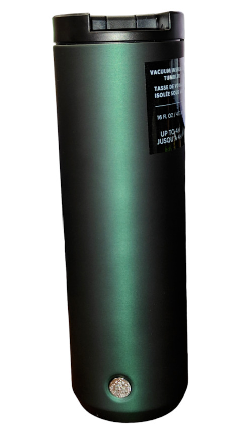 Starbucks Green Velvet Soft Touch 16 Fl Oz Vacuum Insulated Tumbler with Lid