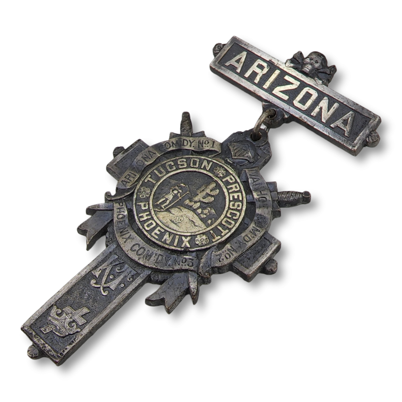 Vintage GG Braxmar Arizona Knights Templar Com'dy Pin Tucson Prescott Phoenix