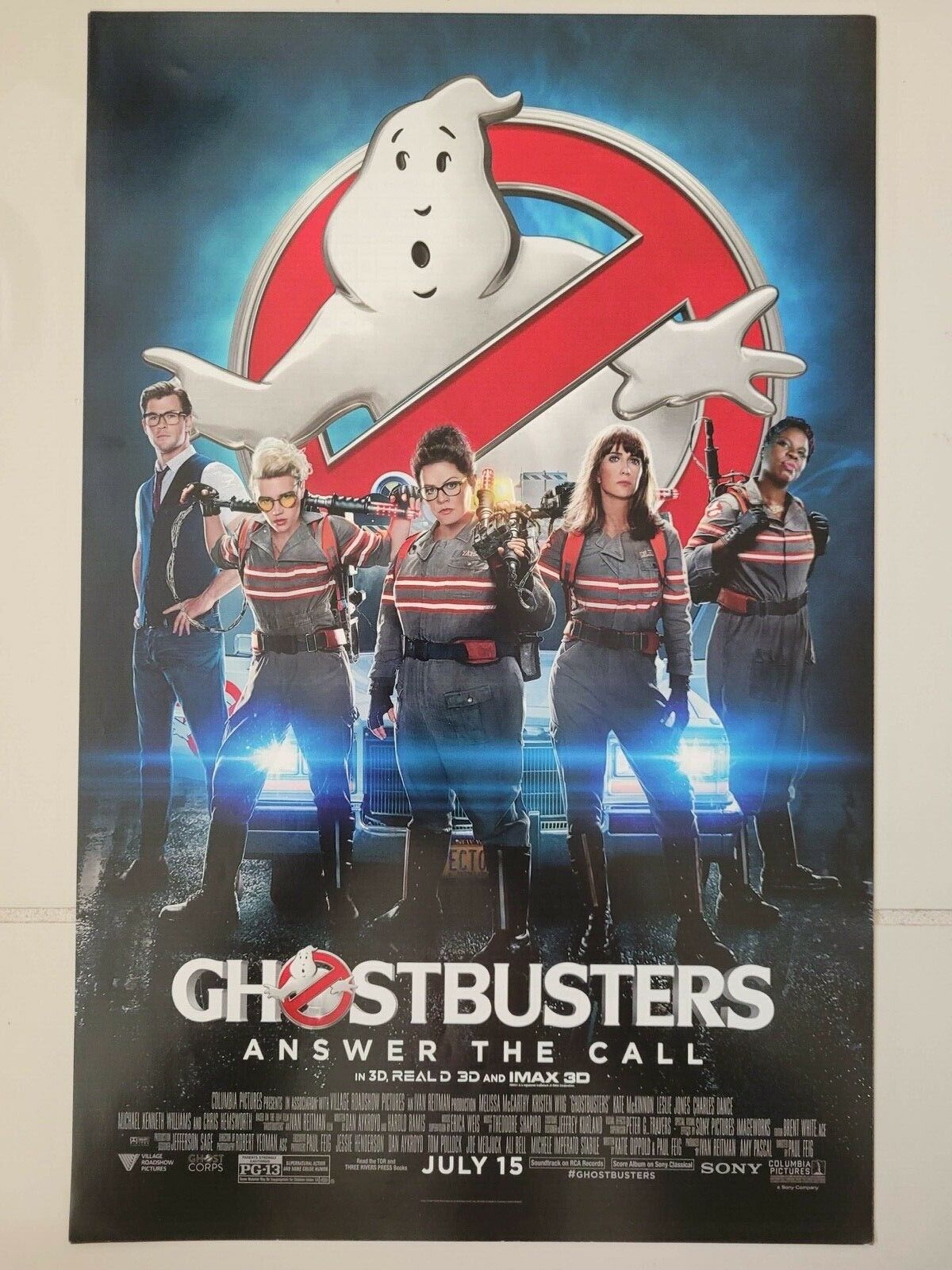 GHOSTBUSTERS 2016 MOVIE PROMO POSTER 11 x 17 NEW UNFOLDED & UNUSED ROLLED