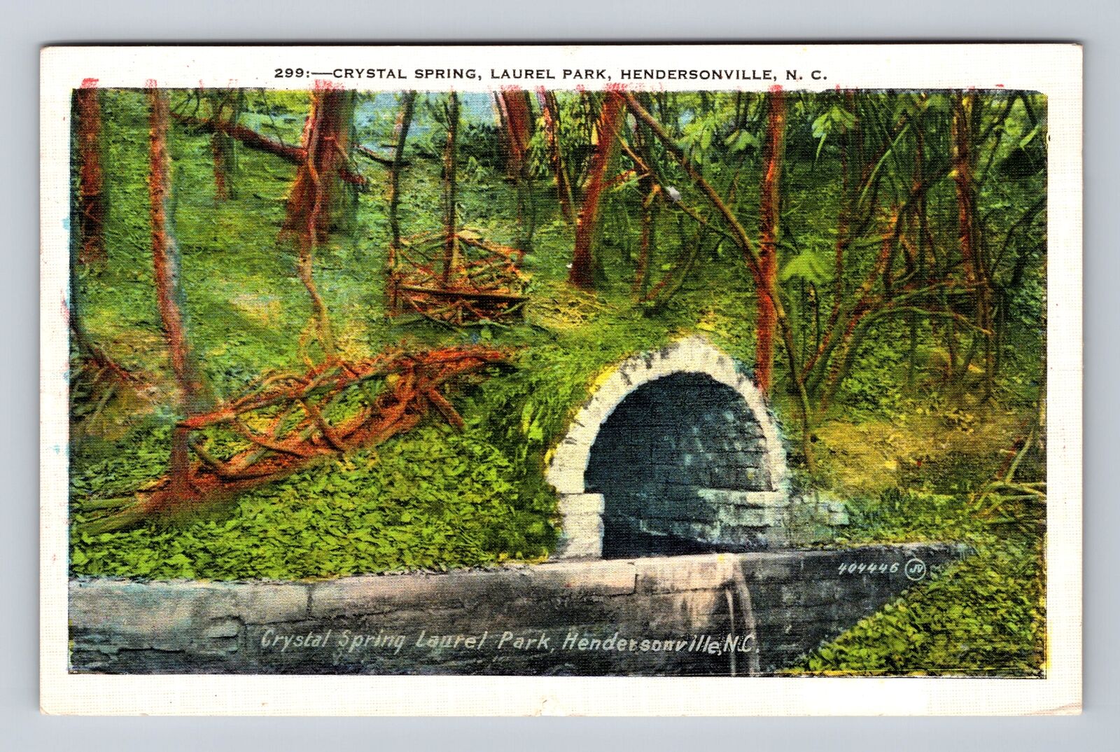 Hendersonville NC-North Carolina, Scenic View Laurel Park Vintage c1944 Postcard