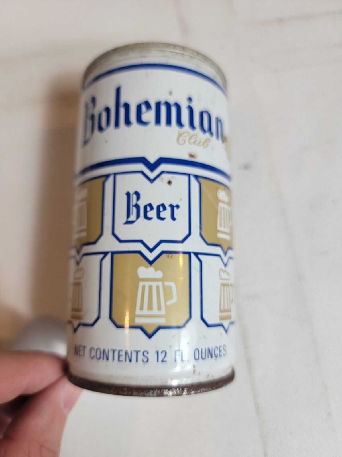 Vintage 1960s Bohemian Club Beer Can Pull Tab Brewing Company of Oregon VTG