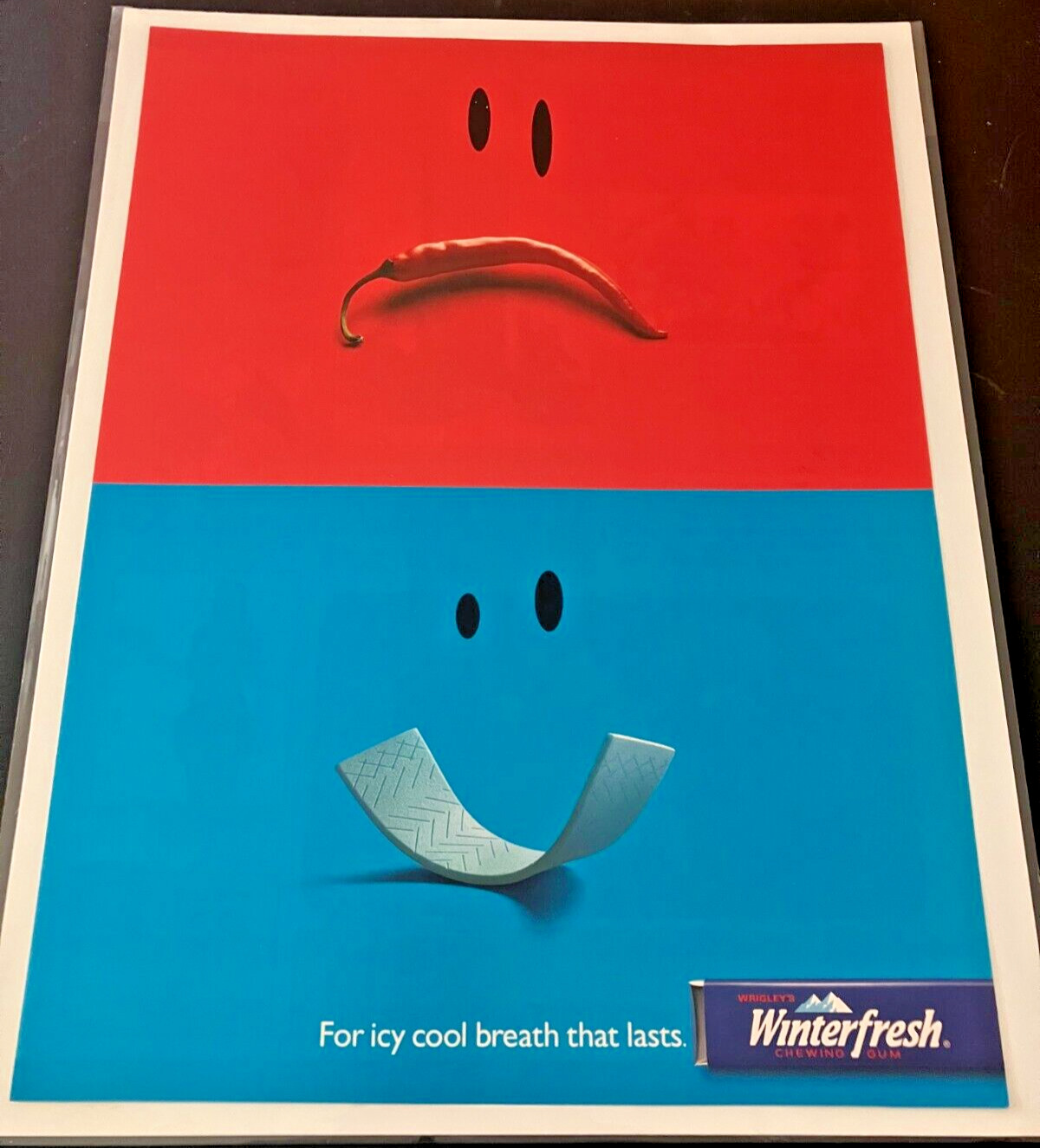 Winterfresh Gum - Vintage Original 1999 Print Ad / Poster / Wall Art - MINT