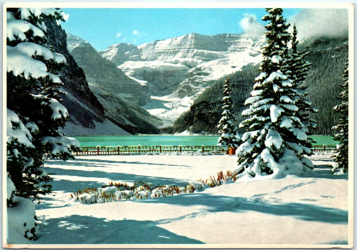 Postcard - Autumn Snowfall At Lake Louise - Alberta, Canada