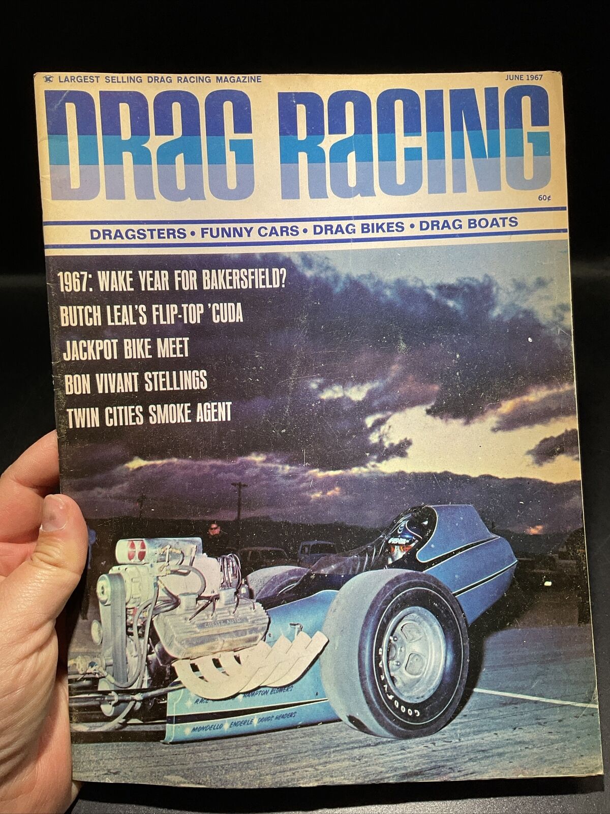 DRAG RACING magazine June 1967 race dragster hot rod NHRA Leal Cuda