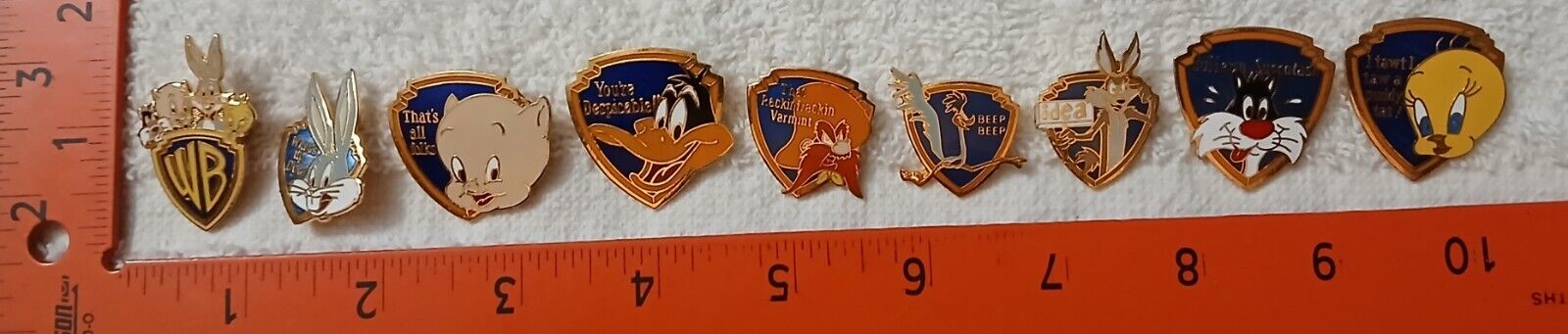 Warner Brothers Looney Tunes Pin Lot Of 9. New-No Package