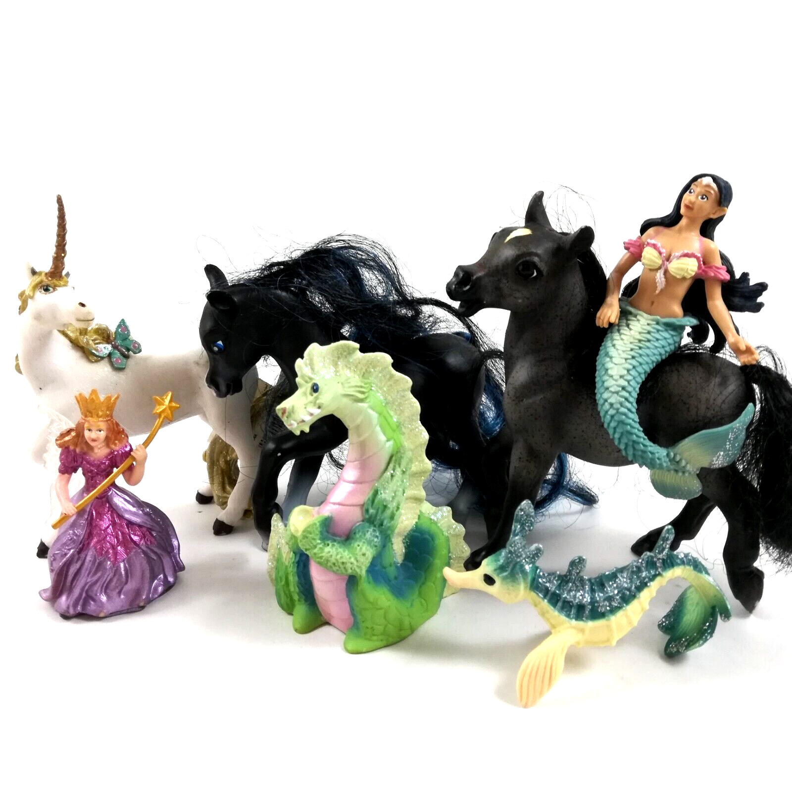 Breyer Horses Schleich Mermaid Papo Unicorn Fairy Dragon Figures & More (7 Pcs)