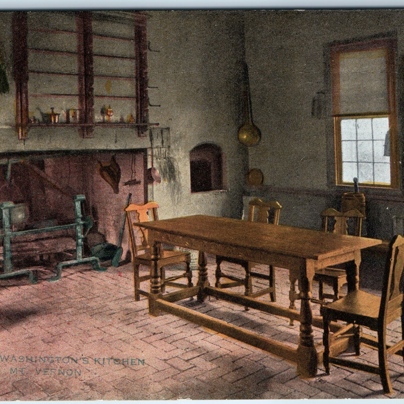 c1910s Mt. Vernon, VA Martha Washington\'s Kitchen House George\'s Wife Table A222