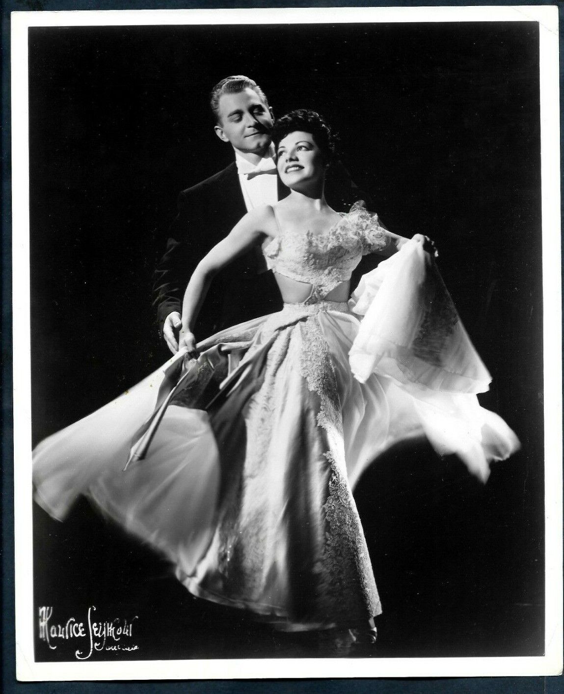 STUNNING AMERICAN YOUNG DANCERS HAL HARBERS & GEORGIA DALE 1950s Photo Y 204