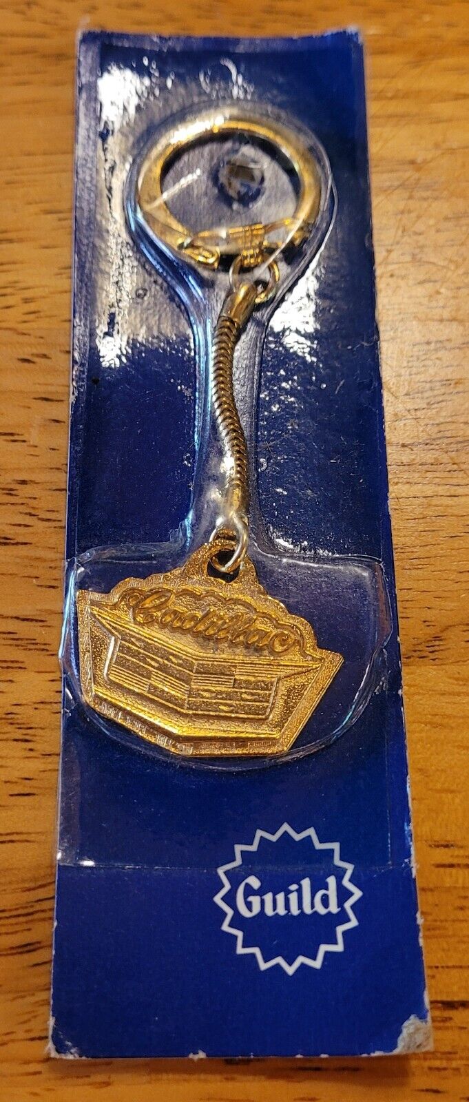 Vintage Cadillac Keychain Guild 60's? New In Package 