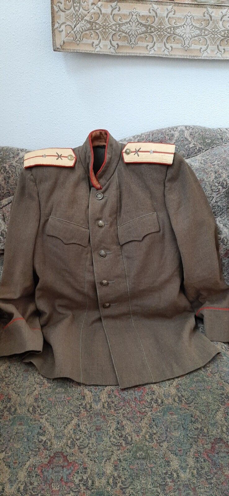 Soviet Russian WW2 m1943 Original Jr. Lieutenant Artillery jacket