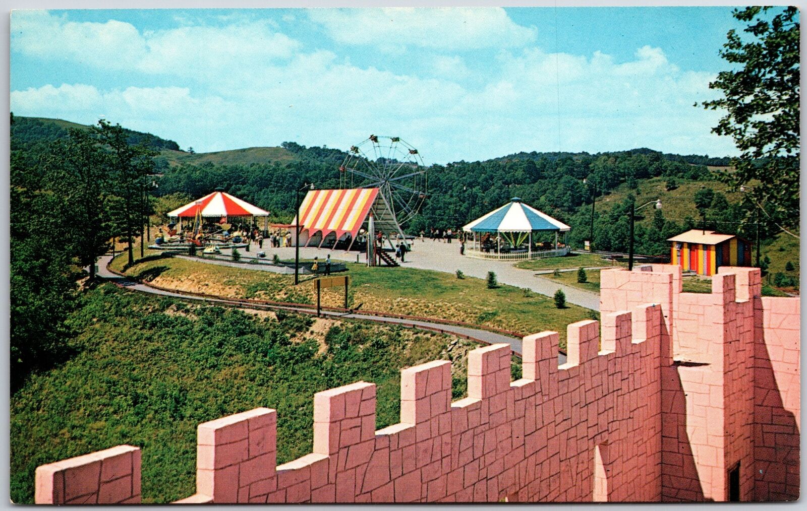 Blowing Rock North Carolina, Magic Mountain, Tweetsie Railroad, Vintage Postcard