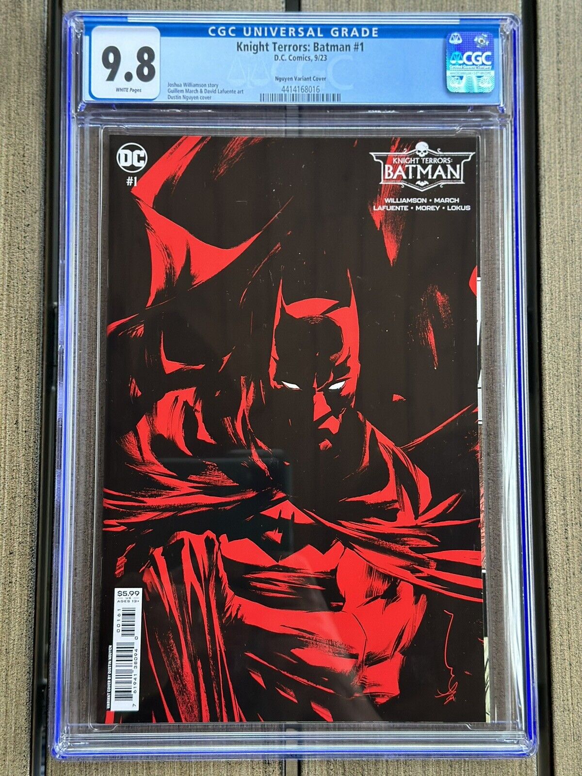 Knight Terrors: Batman #1 CGC 9.8 🔥 Dustin Nguyen Variant Cover DC 9/23