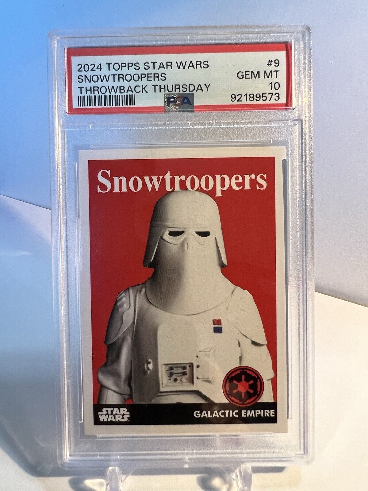 2024 Throwback Thursday Star Wars 1958 Topps #9 Snowtroopers PSA 10 Gem Mint