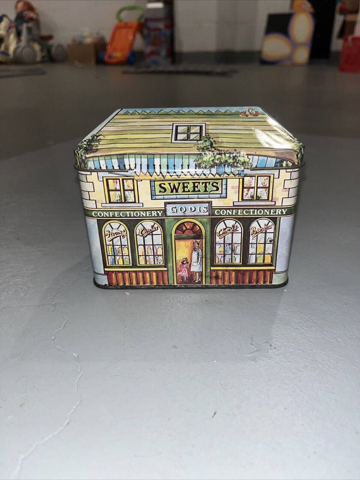 Vintage Sweets Tin Can Shop Rare