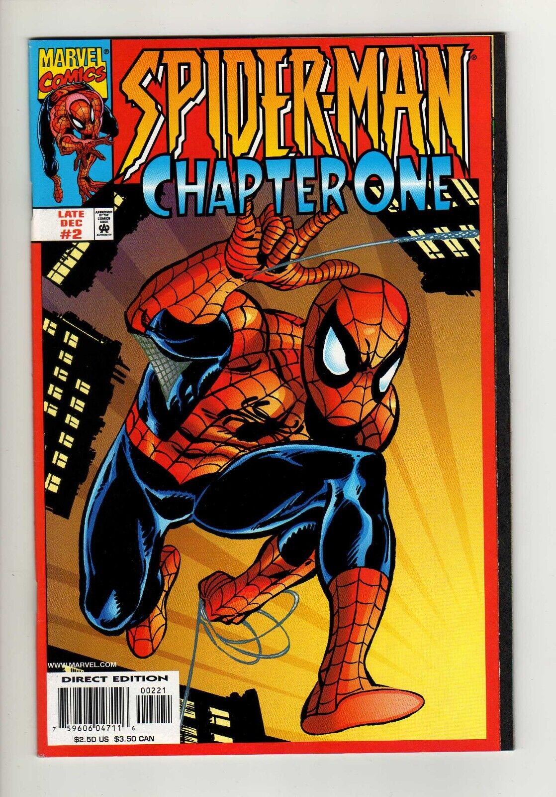 SPIDER-MAN Chapter One #2 Marvel Comic. 1998 Variant Cover