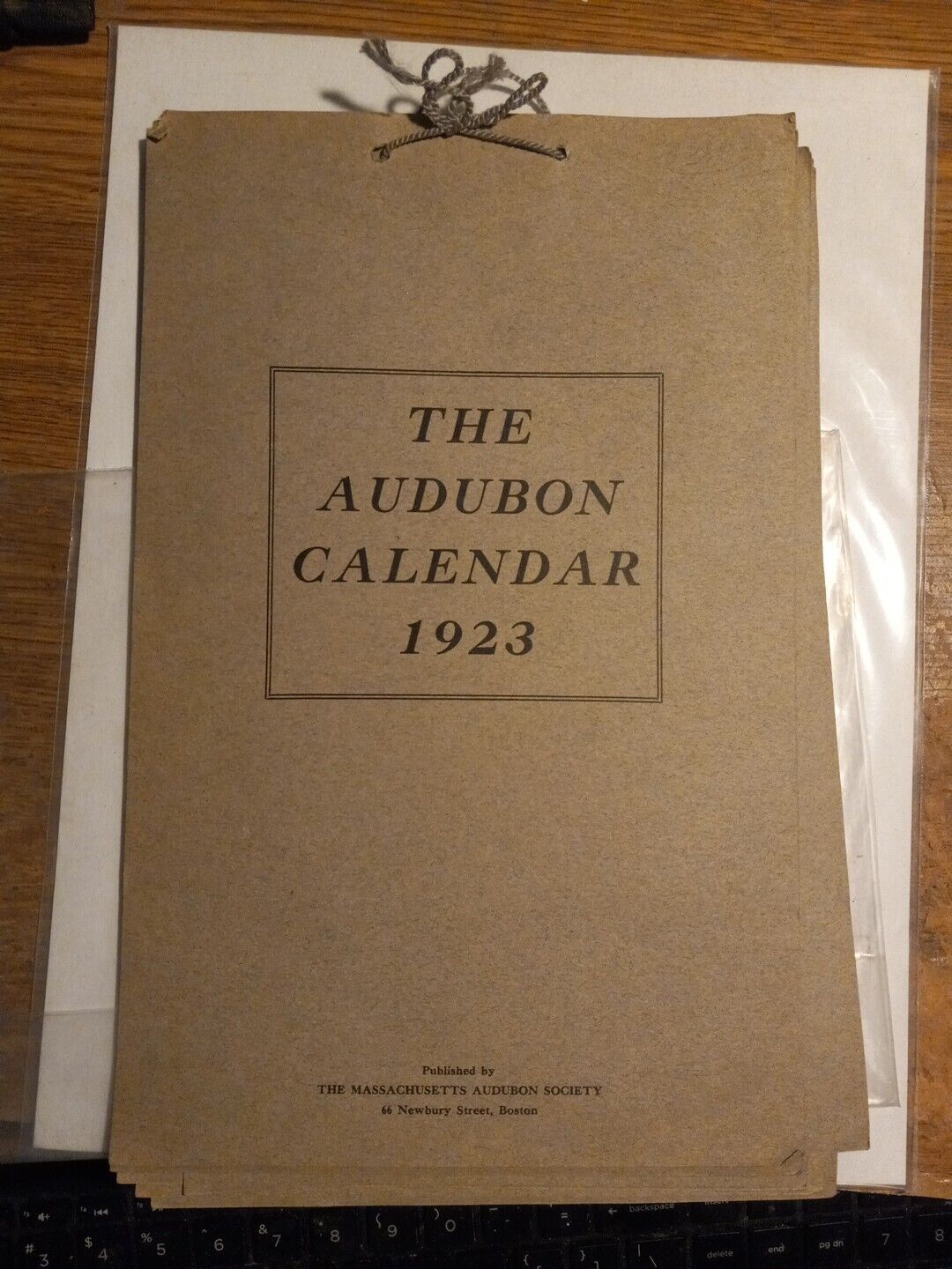 1923 The Audubon Calendar great bird art great condition