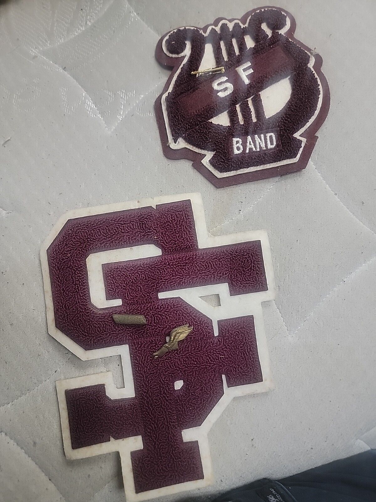 Vintage H.S. Band Burgundy Chanelle Letters from 1950’s