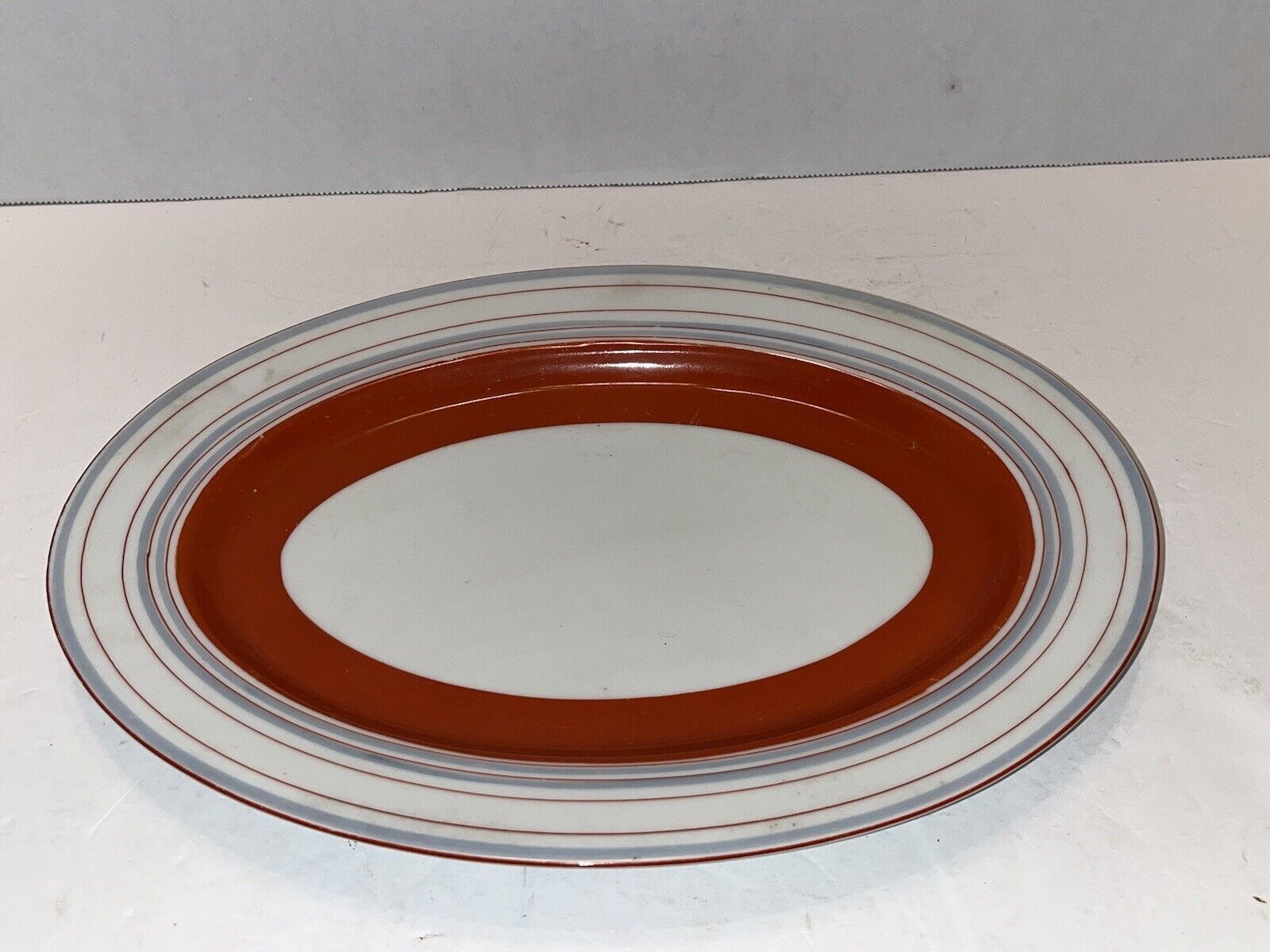 Vintage Birkshire Ware Oval Platter 12x9 Porcelain Hand Painted Made in Japan