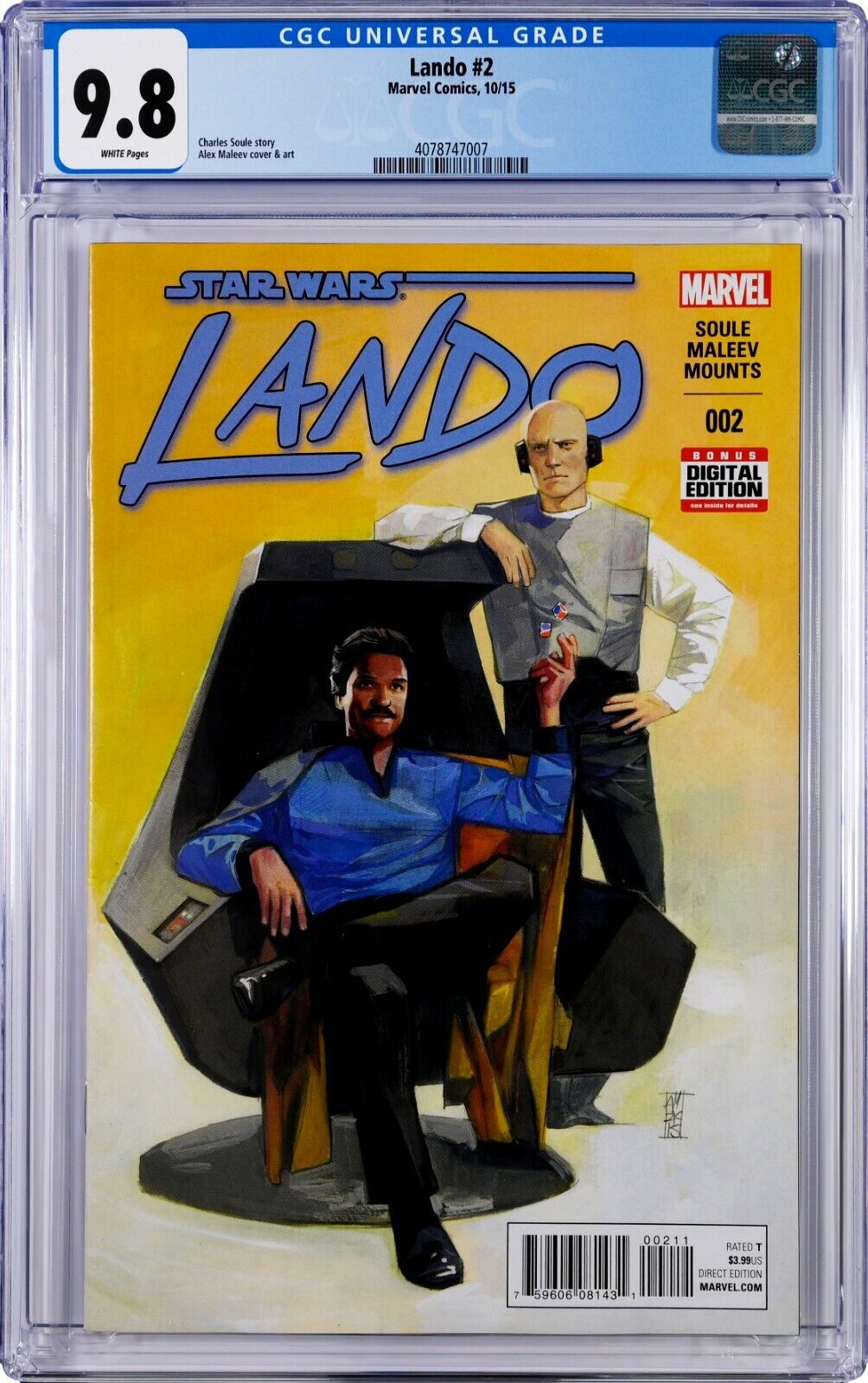 Lando #2 CGC 9.8 (Oct 2015, Marvel) Charles Soule, Alex Maleev, 1st Chanath Cha