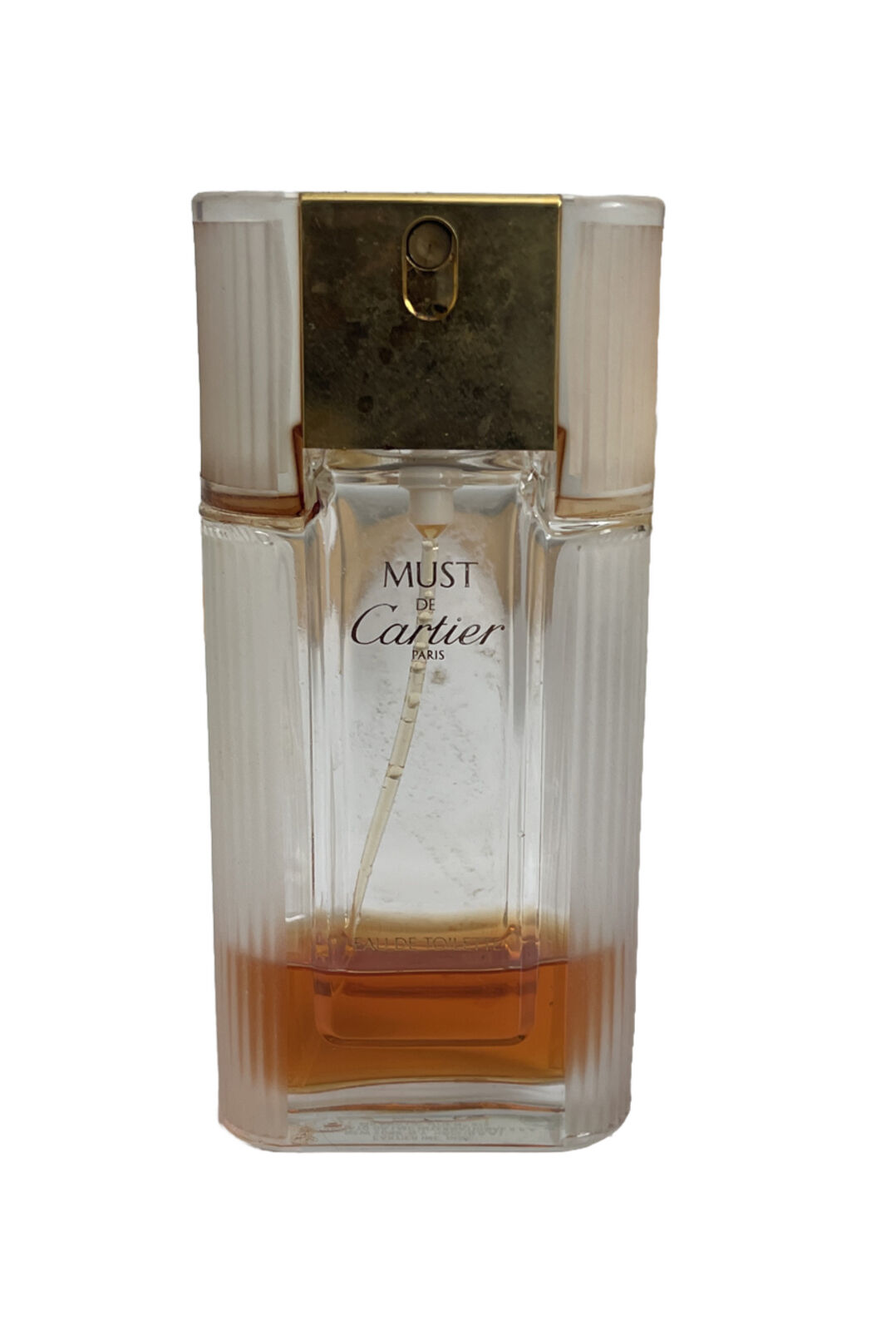 Must de Cartier Paris EDT Spray 1.6oz 50ml 10% Full Vintage Perfume