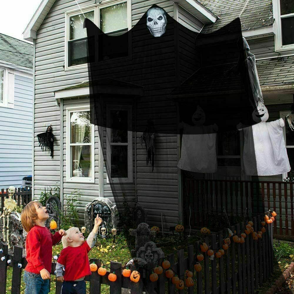 10.8\' Halloween Haunted House Ghost Hanging Decoration Skeleton Skull Home Decor