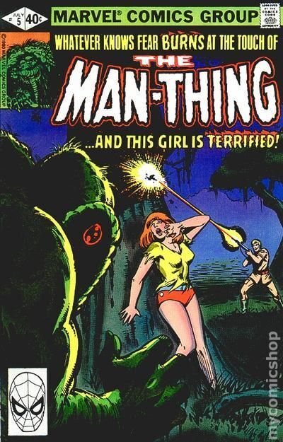 Man-Thing #5 VG 1980 Stock Image Low Grade