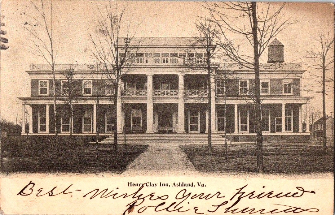 1906 Henry Clay Inn Ashland Virginia undivided back postcard a40