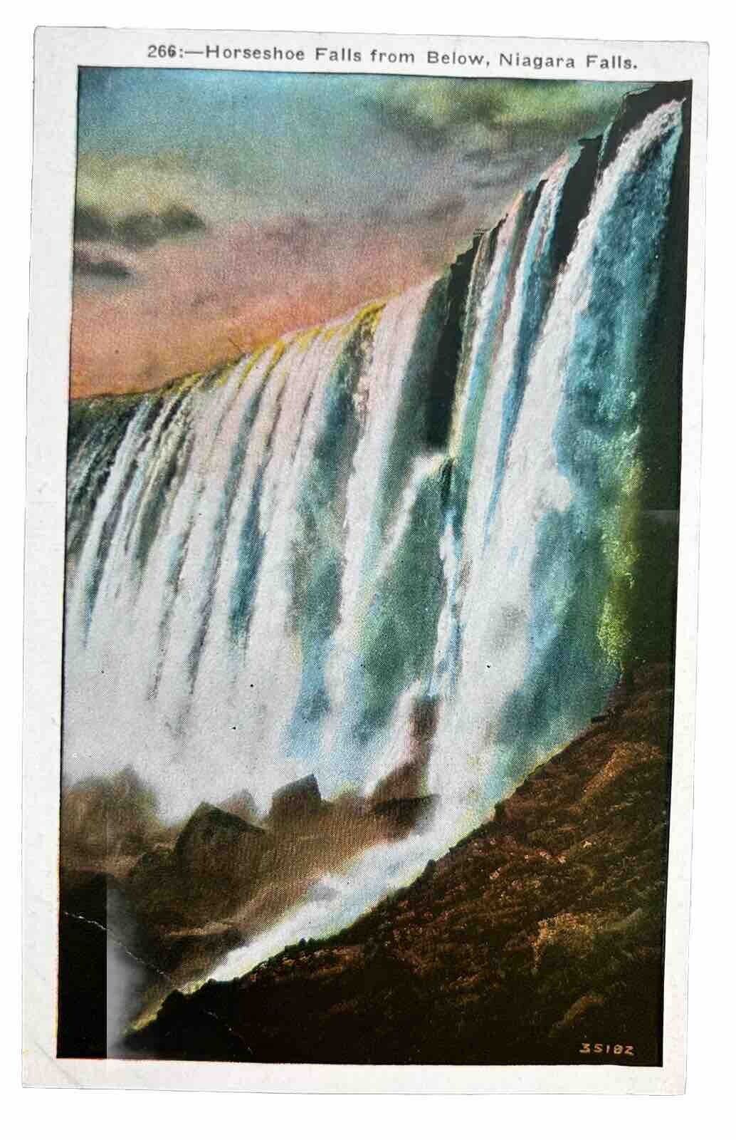 Postcard Horseshoe Falls From Below, Niagara Falls