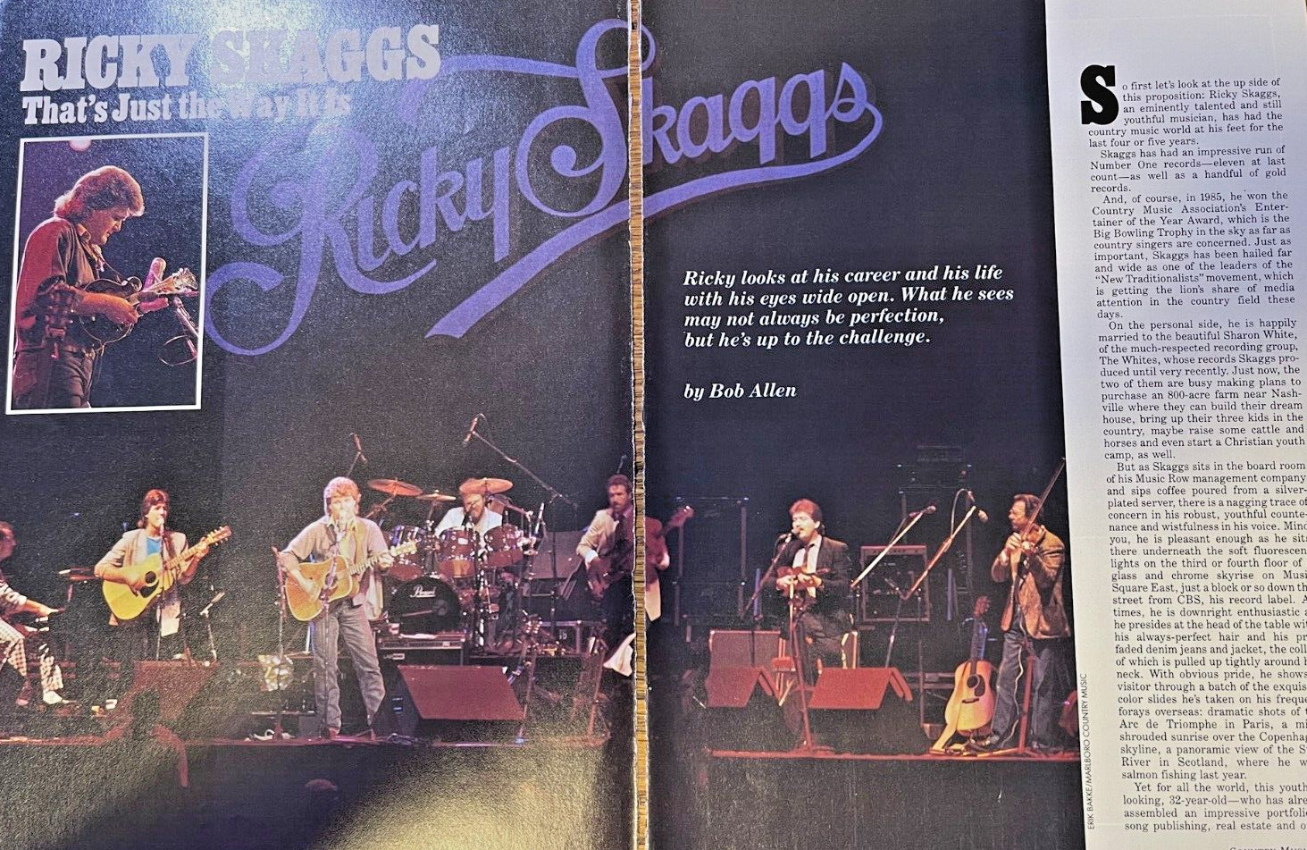 1987 Country Singer Ricky Skaggs