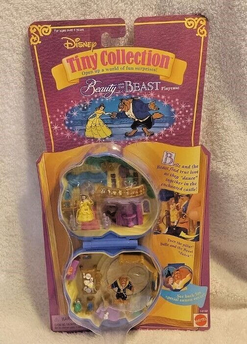 Disney Polly Pocket Tiny Collection Beauty & The Beast Playcase 1995 BlueBird