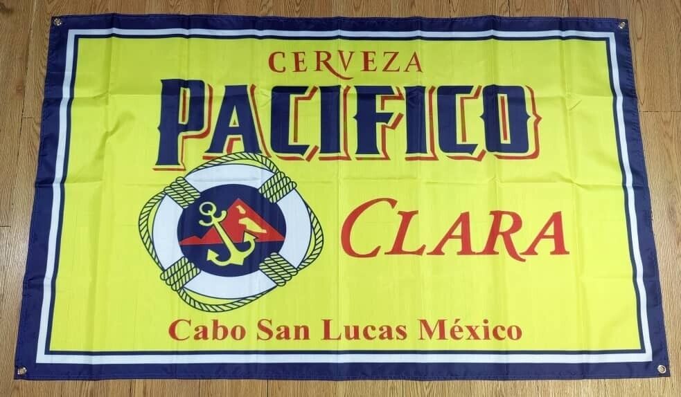 Pacifico Flag banner Beer Sign Cerveza Clara Bar New Tin Metal Led Bottle Pub