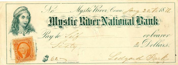 Mystic River National Bank - Check - Checks