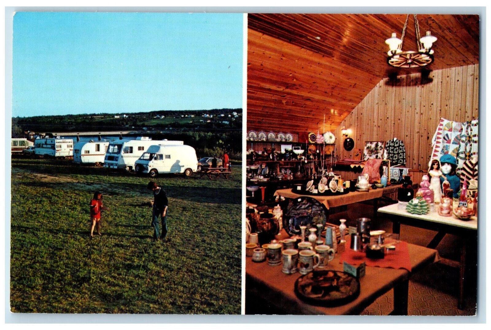 c1950's Bridgeview, Handicrafts and Toy Gifts, Hartland NB Canada Postcard