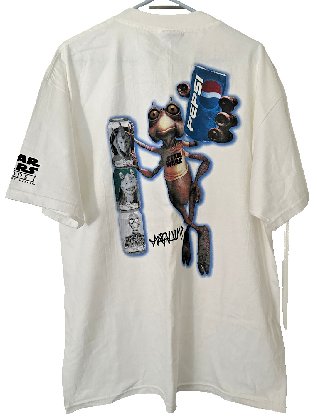 Vintage 90s Pepsi Star Wars Episode 1 TPM Marfalump Shirt RARE XL Unworn New