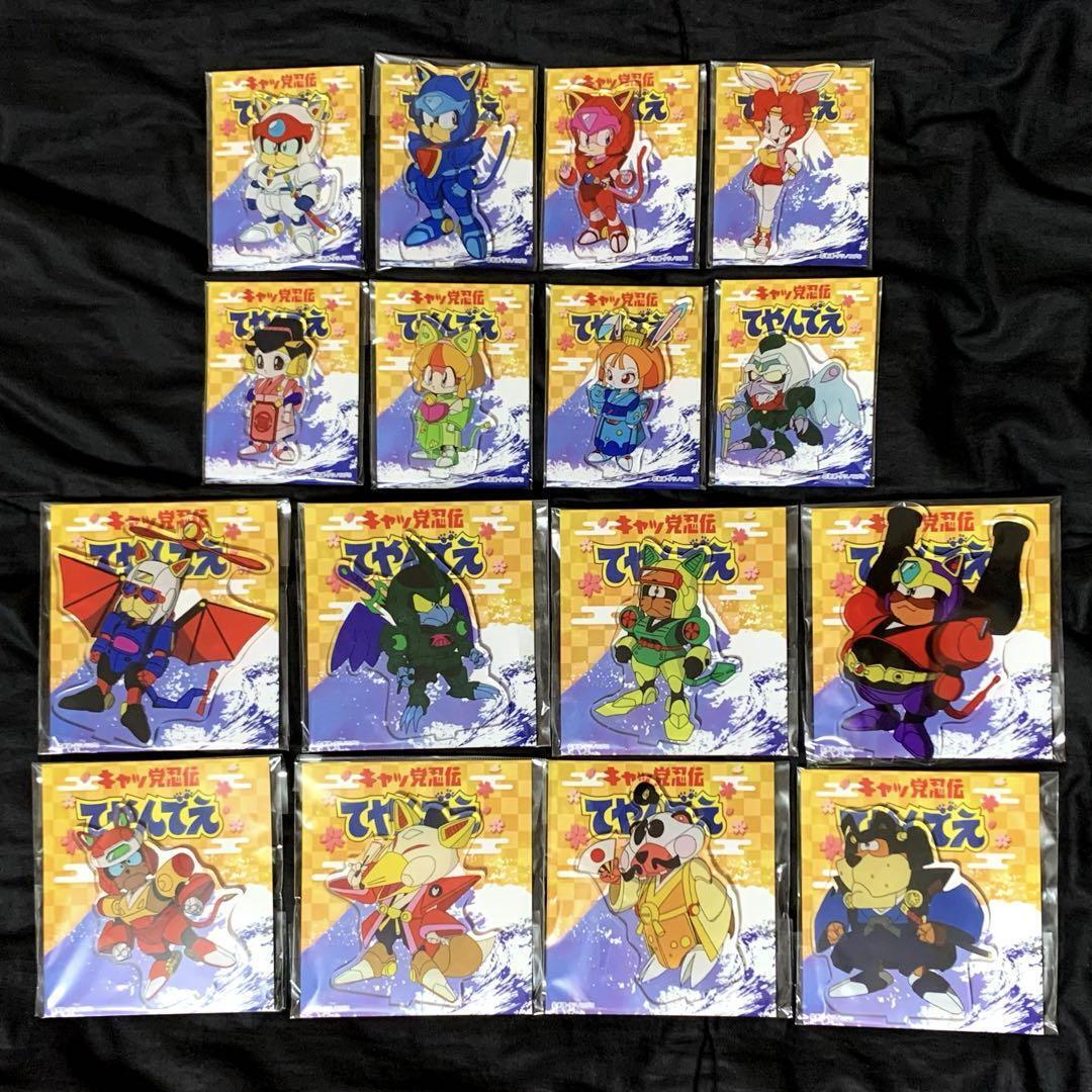 Samurai Pizza Cats Acrylic Figure All 16 Types Complete Stand JPN original Limit