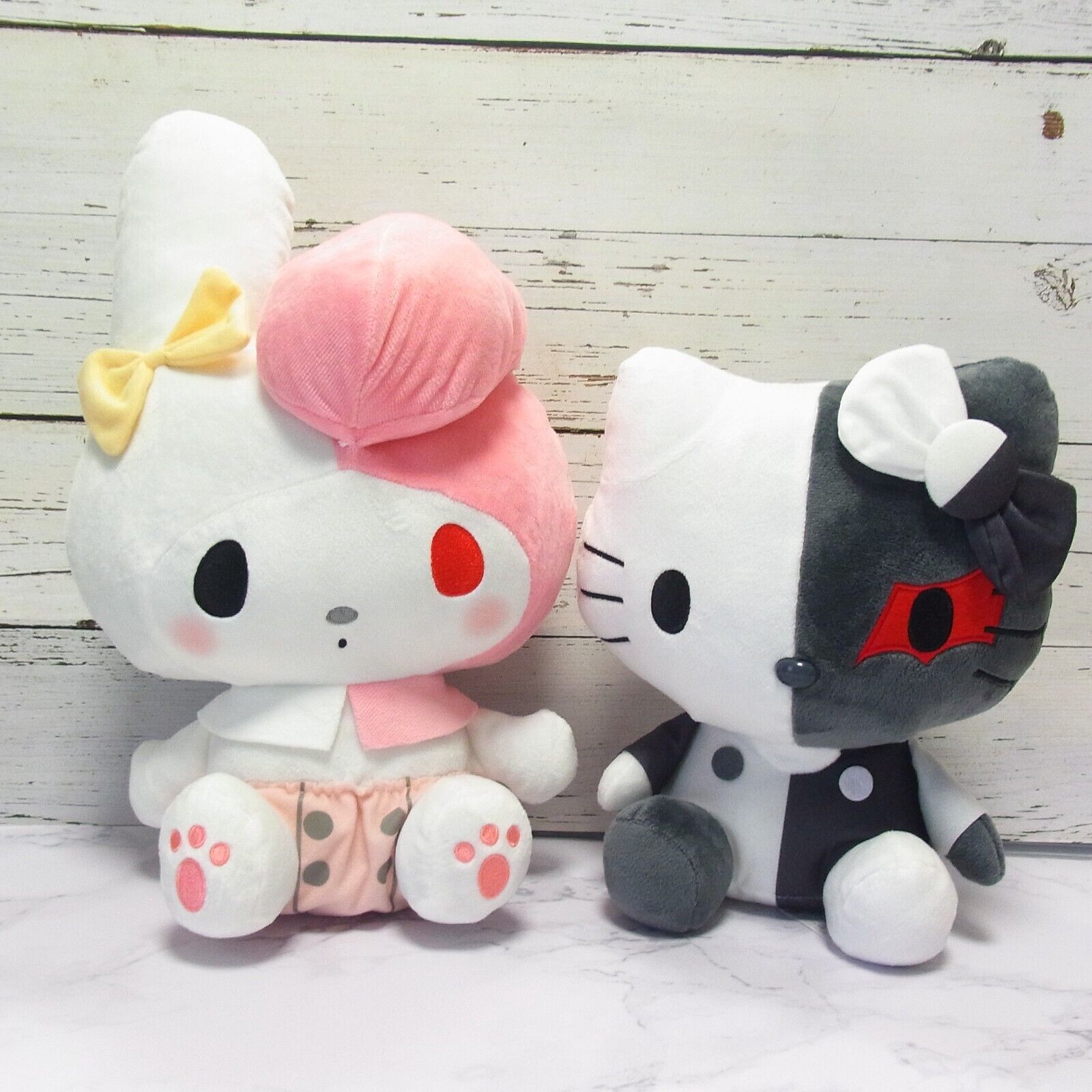 Danganronpa x Sanrio Hello Kitty My melody Character BIG Plush toy doll set