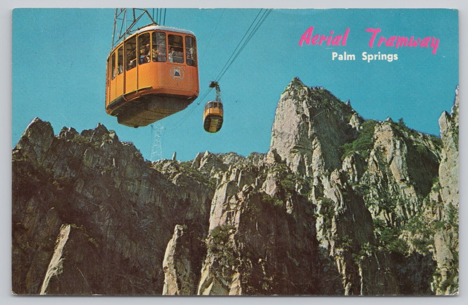 Palm Springs California, Aerial Tramway, Vintage Postcard