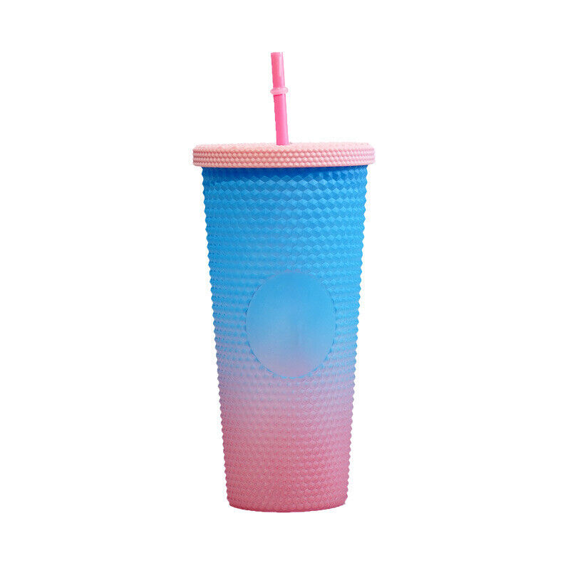 24oz Studded Cup Tumbler Double Wall Insulated Matte Cup Reusable Coffee Cup