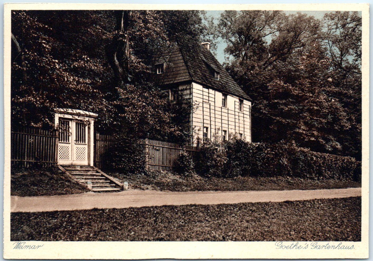 Postcard - Goethe\'s Gartenhaus - Weimar, Germany